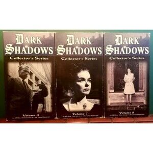 Vintage Dark Shadows Collector's Series 3 Volumes #4 7 & 8 VHS